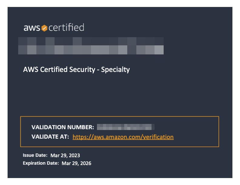 AWS Certified Security - Specialty