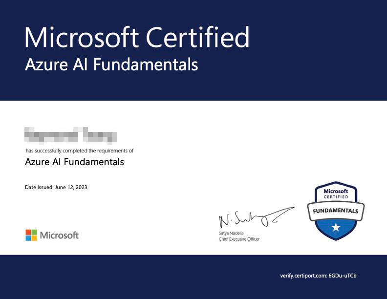 Microsoft Certified Azure Al Fundamentals